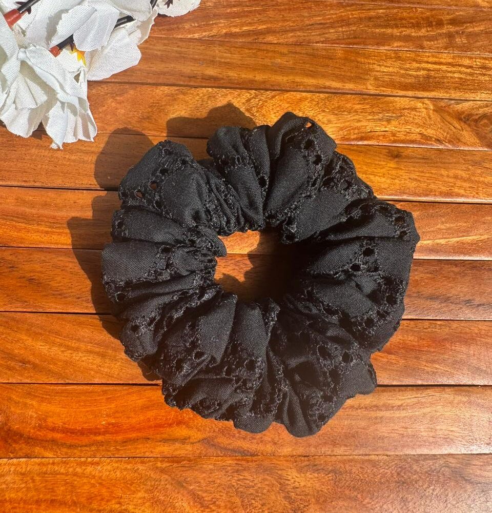Hakoba Scrunchies Black