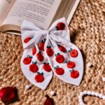 Hand Embroidered Tail Bow