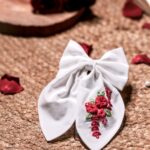 Hand Embroidered Tail Bow
