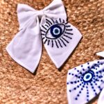 Hand Embroidered Tail Bow