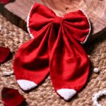 Hand Embroidered Tail Bow