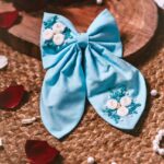 Hand Embroidered Tail Bow